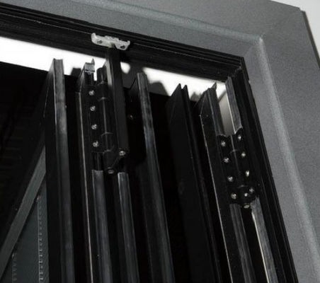 Ticari binalar için yalıtımlı cam alüminyum iki katlı dış kapılar Enerji tasarımı