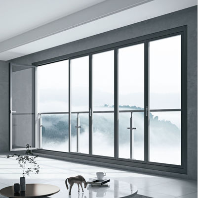 Kolay Kurulum için İyi Ses Yalıtımı Yüksek Kaliteli EPDM ve Silikon Mastik ile Alüminyum Katlanır Kapı