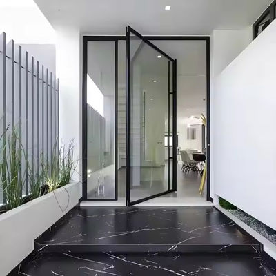 Alüminyum Çerçeve Cam Pivot Kapısı Müşteri Memnuniyeti İçin EPDM Kauçuk Dükkanı