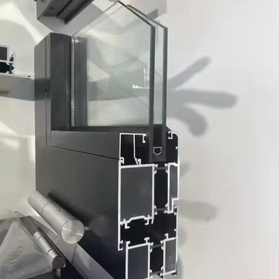 İzole edilmiş sertleştirilmiş cam ve özel cam kalınlığı ile Modern Stil Alüminyum Katlanabilir Pencere