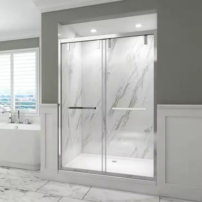 Banyo Tempered Glass Duş Kapı Duş Slim Frame Stili ile Bölme