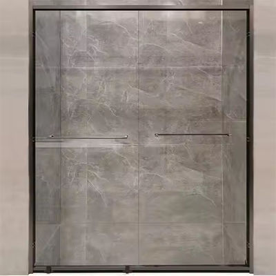 Çerçevesiz Tasarım Kolay Montaj 8mm Çift Cam Kaydırma Duş Kapısı