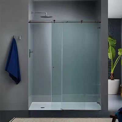 Özel Alüminyum İç Banyo Bölgesi 1.4mm Profil Kalınlığı ve Dondurulmuş Cam