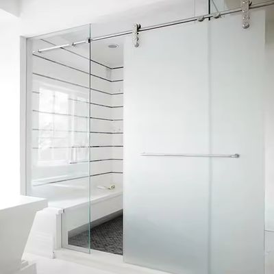 Özel Alüminyum İç Banyo Bölgesi 1.4mm Profil Kalınlığı ve Dondurulmuş Cam