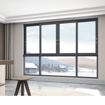 Alüminyum alaşımlı çerçeve ve 50 yıllık ömür boyu yalıtımlı camlı çift camlı kaydırma penceresi