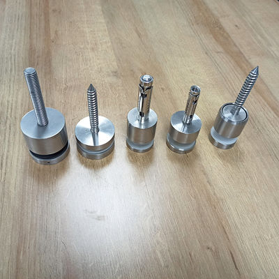 Düzenlenebilir Paslanmaz Çelik 304/316 Standoff Glass Railing Sistemi 8-12mm Cam için 30mm/42.4mm çaplı