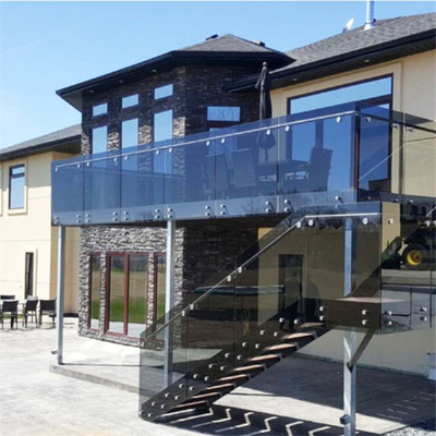 Çarşınsız Dış Balkon Dayanıklı Pınarlı Dondurulmuş Cam Parmaklık Sistemi
