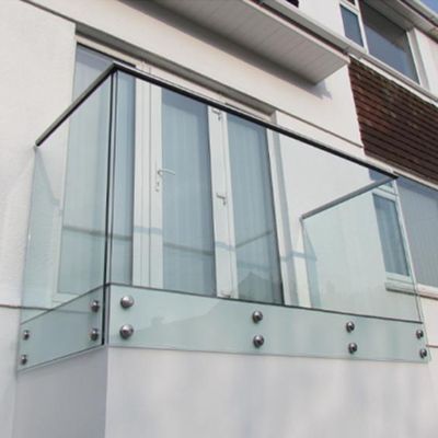 304 Paslanmaz Çelik Cam Küpeşte Mesnet Kelepçeleri 8-12mm Cam İçin