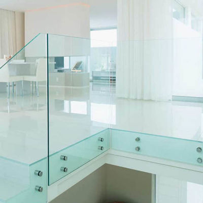 Düzenlenebilir paslanmaz çelik çerçevesiz duvar montajı cam korkuluk sabitleme sıkışıklık çentiği