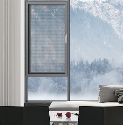 Gri Alüminyum Salıncak Pencere Yüksek Havalandırma Kaplama Pencereler Dışarıya Açık