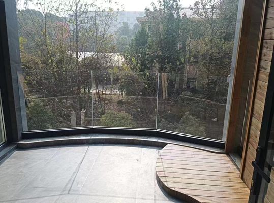 Kompakt Alüminyum U Kanal Cam Çit Su geçirmez Alüminyum Cam Balustrası