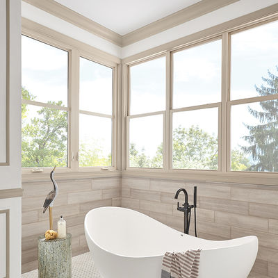 10 yıllık garanti ve çift camlı ses geçirmez enerji tasarruflu alüminyum salıncak penceresi